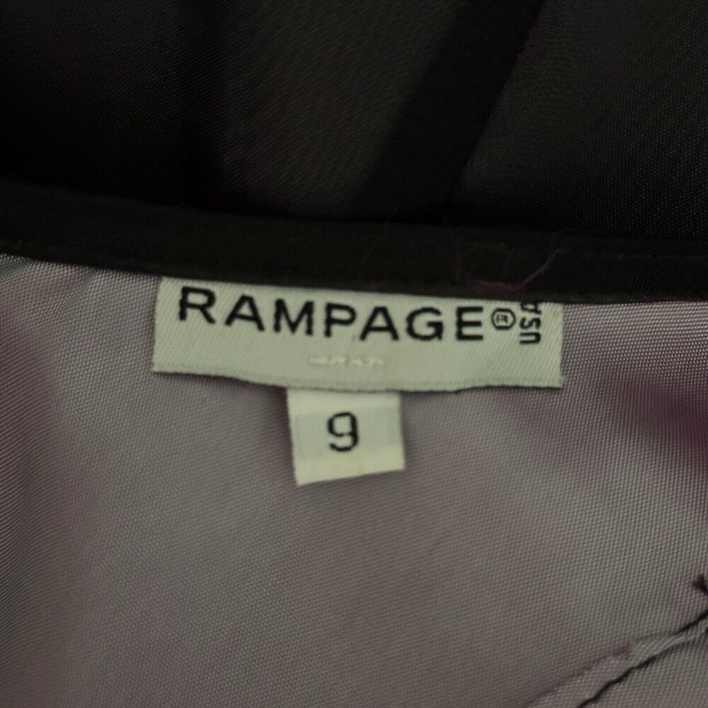Rampage Dress Women 6 Purple  Embroidered Mesh Satin Mini 90s Y2K Vintage Witchy - Picture 7 of 9